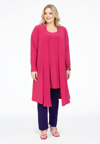 Cardigan pleated DOLCE - pink - #1