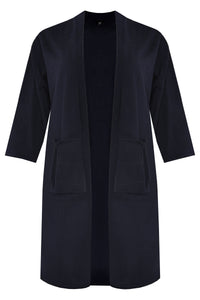 Cardigan kimono pockets - blue - #4