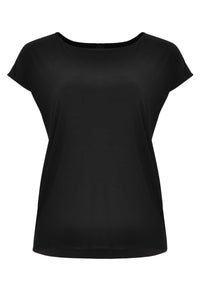 T-shirt cap sleeves DOLCE - black - #4