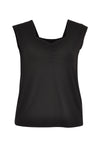 Singlet wide straps VISCOSE - black - #1