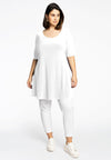 Tunic wide bottom DOLCE - white