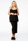 Singlet spaghetti A-line VISCOSE - black