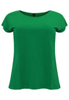 T-shirt cap sleeves COTTON - green - #3