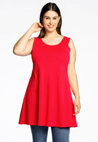 Singlet wide bottom COTTON - red - #1