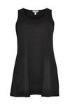 Singlet flare COTTON - black - #4