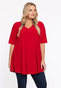 Tunic Swing short sleeve DOLCE - red - #1