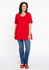 Tunic flare COTTON - red