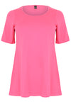 Tunic flare COTTON - pink - #4