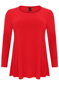 Tunic long sleeve flare DOLCE - red - #4