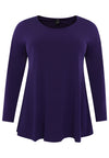 Tunic long sleeve flare DOLCE - purple - #4
