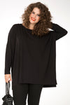Shirt long sleeves wide DOLCE - black