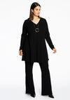 Tunic wide bottom DIAGONAL - black - #2