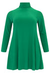 Tunic with col wide bottom - green - #4