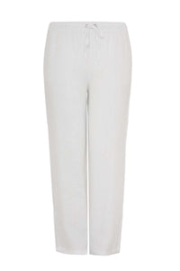 Trousers waist cord LINEN - white - #3