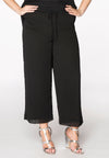 Trousers waist cord 7/8 VOILE - black