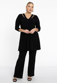 Trousers bootleg DOLCE - black - #2