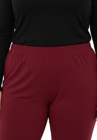 Trousers bootleg DOLCE - dark red - #1