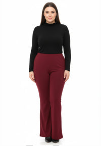 Trousers bootleg DOLCE - dark red - #2