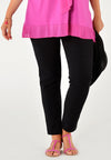 Trousers slimfit stretch - black