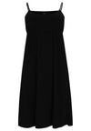 Dress spaghetti elastic waist DOLCE - black - #4