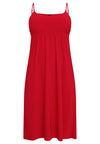 Dress spaghetti elastic waist DOLCE - red - #3