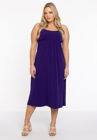 Dress spaghetti elastic waist DOLCE - purple - #2