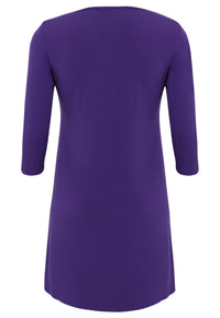 Dress A-line DOLCE - purple - #5