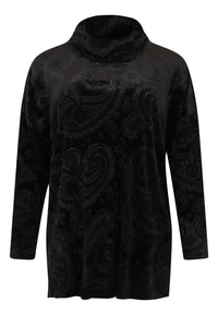 Pullover turtle neck PLUSH - black - #3