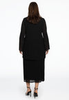 Tunic irregular plissé - black - #3