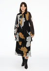 Tunic wide bottom FLOWER - black - #2
