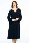Dress A-line with chain DOLCE - black