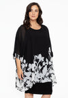 Tunic square BOUQUET - black - #1
