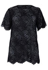 Shirt Tee LACE - black - #4