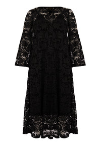 Dress flare LACE - black - #4