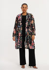 Cardigan ORIENTAL FLOWER - black