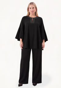 Tunic flare SUPPLE - black - #1