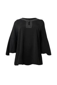 Tunic flare SUPPLE - black - #3