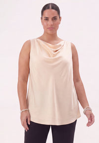 Singlet waterfall SATIN - pink - #1