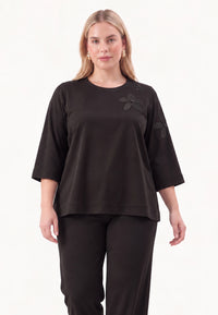 Top eco vero FLOWER - black - #2