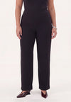Trousers straight ADRIANA - black