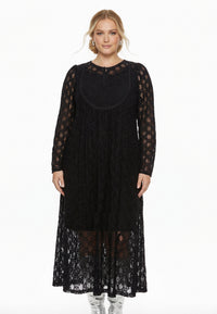 Maxi dress DENTEL - black - #1