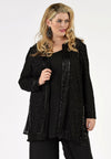 Jacket all over beaded silk - black - #1