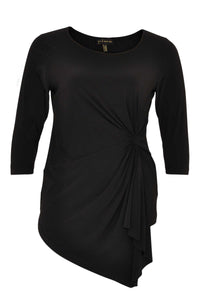 Shirt asym pointy DOLCE - black - #1