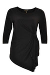 Shirt asym pointy DOLCE - black - #3