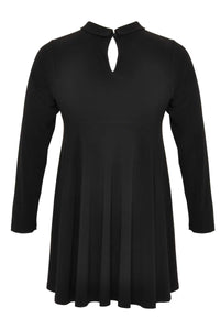 Tunic v-neck collar DOLCE - black - #3