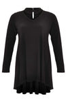 Tunic v-neck collar DOLCE - black - #4