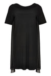 Dress drape neckline DOLCE - black - #4