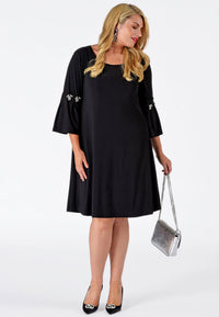 Dress brooches sleeves DOLCE - black - #1