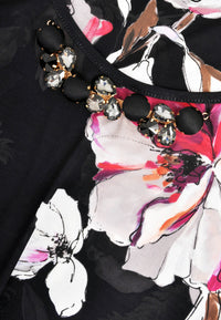 Tunic wide bot beads AURELIA - black - #5
