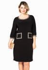 Dress strass trimmed DOLCE - black - #1